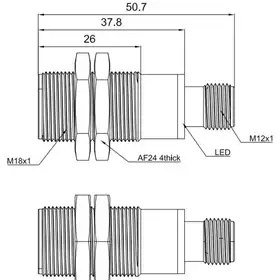 Ультразвуковой датчик LANBAO UR18-CC35DPH-E2