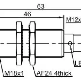 Индуктивный датчик LANBAO LR18XBF05DNR-E2