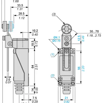 Kонцевой выключатель Telemecanique XCE145C