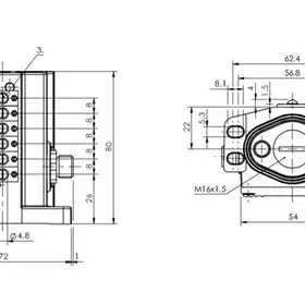 Блочный выключатель Balluff BNS 819-B06-E08-46-11-S80S