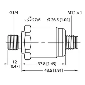 Датчик давления TURCK PT0.05V-1504-I2-H1143/D840