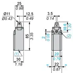 Kонцевой выключатель Telemecanique XCKN2103P20