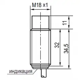 Индуктивный датчик ТЕКО ISN F4A-31N-8-LZ