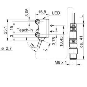 Оптический датчик Baumer O200.SP-NV1T.72NV