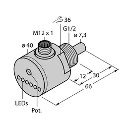 Датчик потока TURCK FCS-G1/2A4-AP8X-H1141 3M