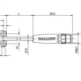 Емкостной датчик Balluff BCS R08RRE-PSM80C-EP00,3-GS75