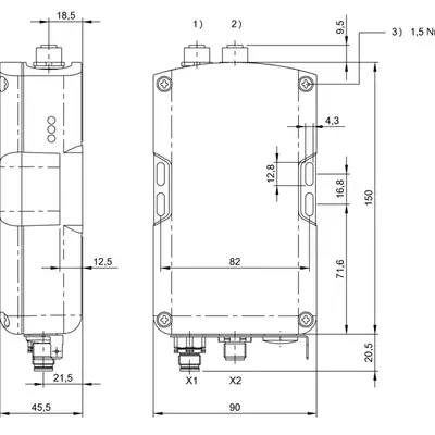 Блок обработки RFID Balluff BIS Z-EL-002-RS232