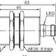 Индуктивный датчик LANBAO LR30XBF15DNRY-E2