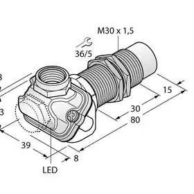Индуктивный датчик TURCK NI15-EM30WDTC-Y1X