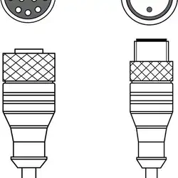 Соединительный кабель Leuze Electronic KDS S-M12-CA-M12-5A-P1-004-23X