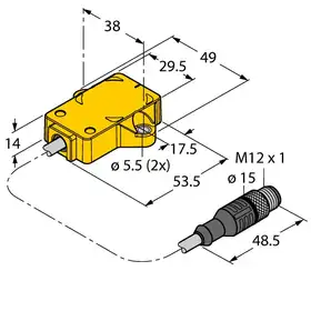 Энкодер TURCK RI360P1-QR14-ELIU5X2-0.3-RS5