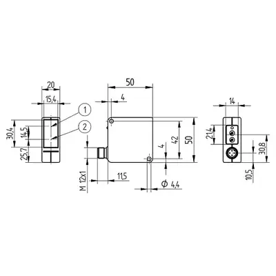 Датчик контрастной метки Wenglor YP11VAH3ABF