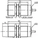 Индуктивный датчик расстояния LANBAO LR30XCF10LIM