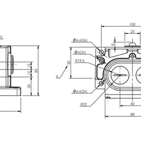 Блочный выключатель Balluff BNS 813-D03-D12-100-22-03-FC