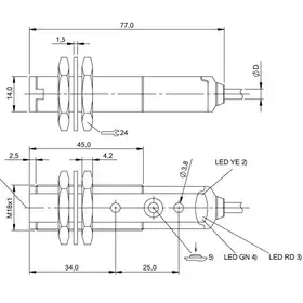 Датчик контрастной метки Balluff BKT 18KF-001-P-02