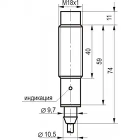 Индуктивный датчик ТЕКО ISN EF41A-43P-8F-L