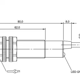 Оптический датчик Balluff BLS 18K-XX-7P-BO-L-03
