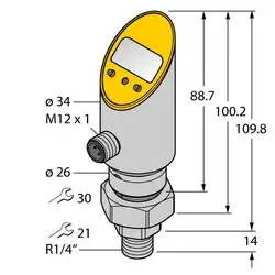 Датчик давления TURCK PS010A-510-2UPN8X-H1141