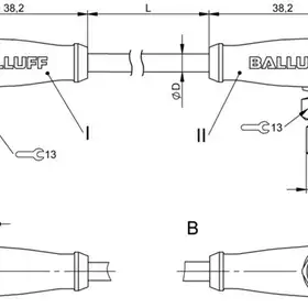 Соединительный кабель Balluff BCC S425-S424-3A-304-VX44T2-030