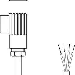 Разъем с кабелем Leuze Electronic BK7 KB-092-12000- 4 SE
