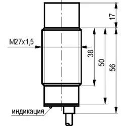 Индуктивный датчик ТЕКО ISN E7A-32N-15-LZ