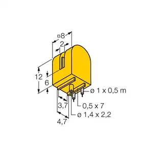 Индуктивный щелевой датчик TURCK SI2-K08-Y1