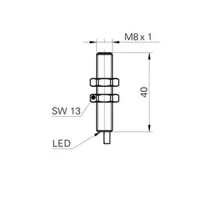 Индуктивный датчик Baumer IR08.P02F-F40.NC1Z.7SCV