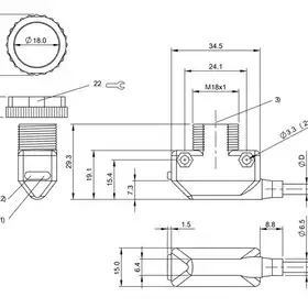 Оптический датчик Balluff BOS 11K-NA-RH10-02