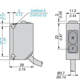 Оптический датчик Telemecanique XUM8APCNL2