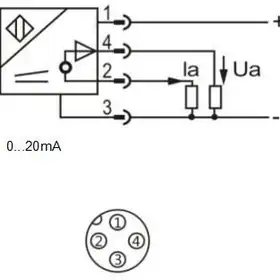 Индуктивный датчик расстояния LANBAO LE80XZSN50LIM-E2