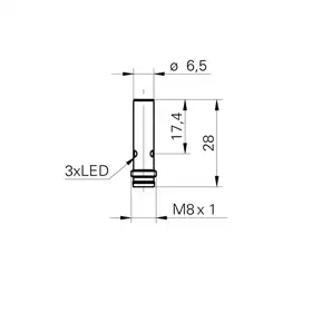 Индуктивный датчик Baumer IFRM 06P37A5/S35L