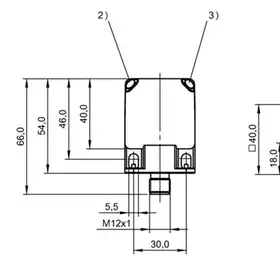 Индуктивный датчик Balluff BES Q40KFU-PSC20B-S04G-012