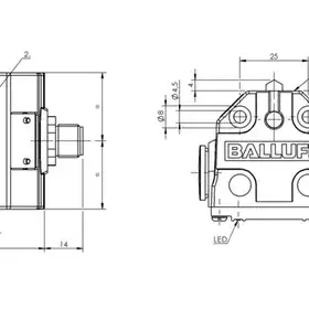 Блочный выключатель Balluff BNS 819-B04-D08-40-12-FC-S4R-I