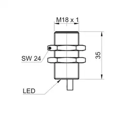Индуктивный датчик Baumer IFRM 18N17A5/L