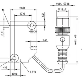 Индуктивный датчик Balluff BES R05KB-PSC40B-EP00,3-GS04