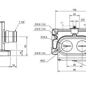Блочный выключатель Balluff BNS 823-D04-R12-100-12-04-FD-S90R