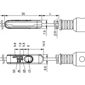 Магнитный датчик для цилиндра Balluff BMF 203K-H-PI-C-A8-S4-00,3