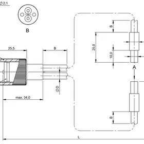 Оптоволоконный кабель Balluff BFO 18V-LCC-SMG-23-3