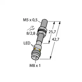 Индуктивный датчик TURCK BI1-EG05-AN6X-V1331