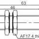 Индуктивный датчик LANBAO LR12XBN08DNCY-E2