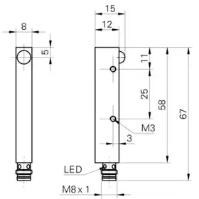 Оптический датчик Baumer FEDM 08P3002/S35L