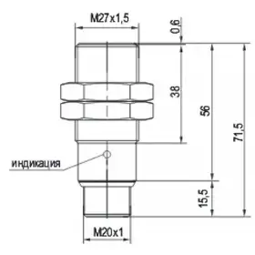 Индуктивный датчик ТЕКО ISBm AC7B8-31P-10-LZR18-C