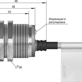 Индуктивный датчик СЕНСОР ВБИ-М30-34В-1123-С.51