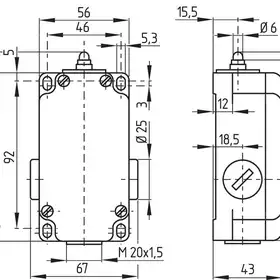 Kонцевой выключатель Schmersal T2S016-21Y