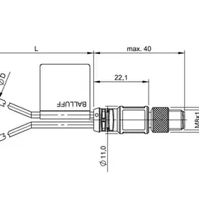 Магнитный датчик для цилиндра Balluff BMF 303K-PS-C-2A-SA95-S75-00,3