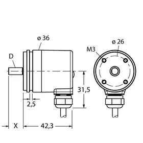 Энкодер TURCK RS-06S6S-8B12B-C 1M