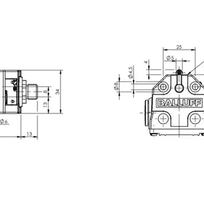Блочный выключатель Balluff BNS 819-B02-R08-40-13-S80R
