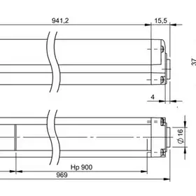 Многолучевой барьер безопасности Balluff BLG 4A-090-19X-030-O01-SX