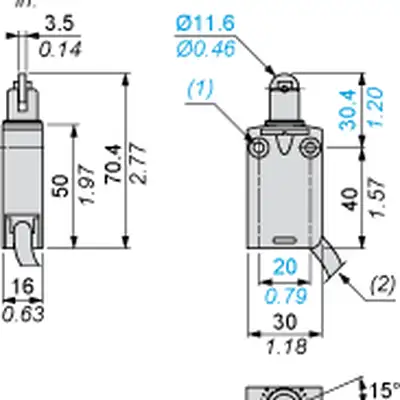 Kонцевой выключатель Telemecanique XCMD2502L3