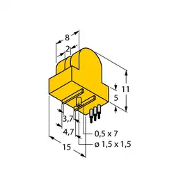 Индуктивный щелевой датчик TURCK SI2-K08-AP6